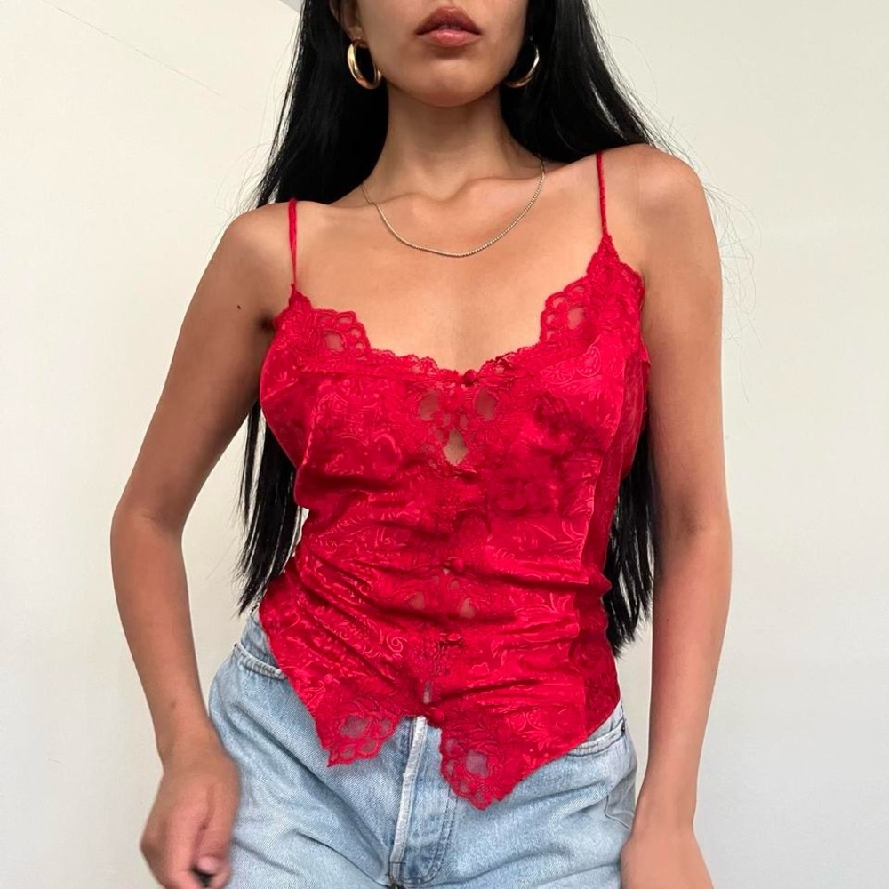 victoria secret camisole vtg 90s gold label